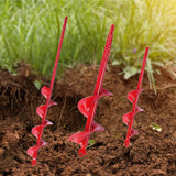 Maxbell 3Pcs Auger Drill Bit for Planting Bedding for Garden Fence Borer Flower Bulb 22cm 37cm 30cm