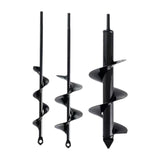 Maxbell 3Pcs Auger Drill Bit for Planting Bedding for Garden Fence Borer Flower Bulb 4x30cm 7x30cm 9x30cm