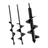 Maxbell 3Pcs Auger Drill Bit for Planting Bedding for Garden Fence Borer Flower Bulb 4x30cm 7x30cm 9x30cm