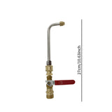 Maxbell Pressure Washer Hose Valve Wand Curved Rod Pressure Washer Fitting Accessory Length 27cm M22