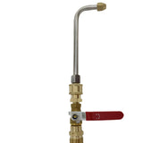 Maxbell Pressure Washer Hose Valve Wand Curved Rod Pressure Washer Fitting Accessory Length 23.5cm M22