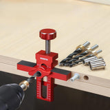 Maxbell Cabinet Door Mounting Jig Aluminium Alloy for Living Room Carpentry Bookcase with 1 drill