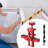 Maxbell Cabinet Door Mounting Jig Aluminium Alloy for Living Room Carpentry Bookcase with 1 drill