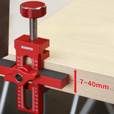 Maxbell Cabinet Door Mounting Jig Aluminium Alloy for Living Room Carpentry Bookcase with 3 drill
