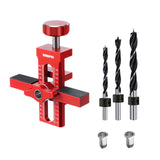 Maxbell Cabinet Door Mounting Jig Aluminium Alloy for Living Room Carpentry Bookcase with 3 drill