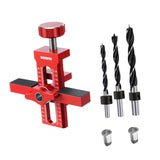 Maxbell Cabinet Door Mounting Jig Aluminium Alloy for Living Room Carpentry Bookcase with 3 drill