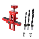 Maxbell Cabinet Door Mounting Jig Aluminium Alloy for Living Room Carpentry Bookcase with 3 drill