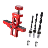 Maxbell Cabinet Door Mounting Jig Aluminium Alloy for Living Room Carpentry Bookcase with 3 drill