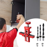Maxbell Cabinet Door Mounting Jig Aluminium Alloy for Living Room Carpentry Bookcase with 3 drill