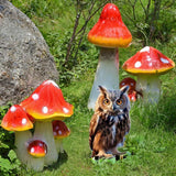 Maxbell Yard Stake Acrylic Owl Garden Ornament Yard Sign for Courtyard Outdoor Patio