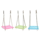 Maxbell Hamster Swing Toy Cage Decor Pet Hanging Accessories for Macaw Bird Parakeet Pink