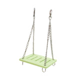 Maxbell Hamster Swing Toy Cage Decor Pet Hanging Accessories for Macaw Bird Parakeet Green