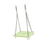 Maxbell Hamster Swing Toy Cage Decor Pet Hanging Accessories for Macaw Bird Parakeet Green