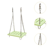 Maxbell Hamster Swing Toy Cage Decor Pet Hanging Accessories for Macaw Bird Parakeet Green