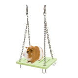 Maxbell Hamster Swing Toy Cage Decor Pet Hanging Accessories for Macaw Bird Parakeet Green
