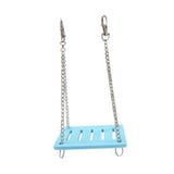 Maxbell Hamster Swing Toy Cage Decor Pet Hanging Accessories for Macaw Bird Parakeet Blue