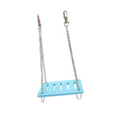 Maxbell Hamster Swing Toy Cage Decor Pet Hanging Accessories for Macaw Bird Parakeet Blue