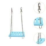 Maxbell Hamster Swing Toy Cage Decor Pet Hanging Accessories for Macaw Bird Parakeet Blue