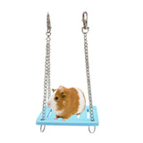 Maxbell Hamster Swing Toy Cage Decor Pet Hanging Accessories for Macaw Bird Parakeet Blue