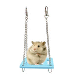 Maxbell Hamster Swing Toy Cage Decor Pet Hanging Accessories for Macaw Bird Parakeet Blue
