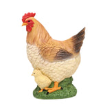 Maxbell Chicken Statue Simulated Creative Yard Art Decor for Patio Outdoor Landscape