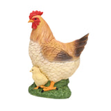 Maxbell Chicken Statue Simulated Creative Yard Art Decor for Patio Outdoor Landscape