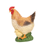 Maxbell Chicken Statue Simulated Creative Yard Art Decor for Patio Outdoor Landscape