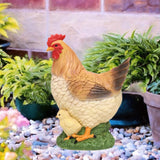 Maxbell Chicken Statue Simulated Creative Yard Art Decor for Patio Outdoor Landscape