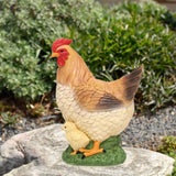 Maxbell Chicken Statue Simulated Creative Yard Art Decor for Patio Outdoor Landscape