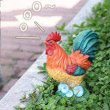Maxbell Chicken Statue Weatherproof Farm Animal Sculpture for Pathway Backyard Porch