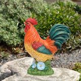 Maxbell Chicken Statue Weatherproof Farm Animal Sculpture for Pathway Backyard Porch
