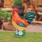 Maxbell Chicken Statue Weatherproof Farm Animal Sculpture for Pathway Backyard Porch