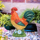 Maxbell Chicken Statue Weatherproof Farm Animal Sculpture for Pathway Backyard Porch