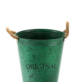 Maxbell Farmhouse Flower Planter Metal Bucket Multifunctional for Patios Party Decor green