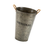 Maxbell Farmhouse Flower Planter Metal Bucket Multifunctional for Patios Party Decor brown
