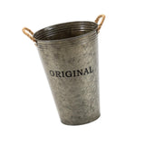 Maxbell Farmhouse Flower Planter Metal Bucket Multifunctional for Patios Party Decor brown