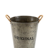 Maxbell Farmhouse Flower Planter Metal Bucket Multifunctional for Patios Party Decor brown