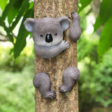 Maxbell Animal up A Tree Statue Tree Hugger Accessories for Backyard Resin Miniature Koala
