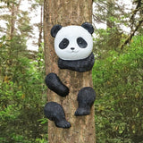 Maxbell Animal up A Tree Statue Tree Hugger Accessories for Backyard Resin Miniature Panda