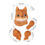 Maxbell Animal up A Tree Statue Tree Hugger Accessories for Backyard Resin Miniature Squirrel