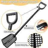 Maxbell Sifting Shovel Metal Sand Sifter for Metal Detecting Chicken Coop Cat Litter