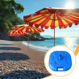 Maxbell Parasol Base Holder Summer Patio Umbrella Base Weights for Deck Lawn Outside Blue