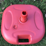 Maxbell Parasol Base Holder Summer Patio Umbrella Base Weights for Deck Lawn Outside Red