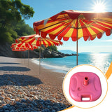 Maxbell Parasol Base Holder Summer Patio Umbrella Base Weights for Deck Lawn Outside Red