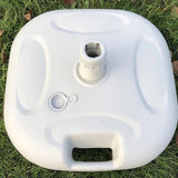 Maxbell Parasol Base Holder Summer Patio Umbrella Base Weights for Deck Lawn Outside White