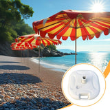 Maxbell Parasol Base Holder Summer Patio Umbrella Base Weights for Deck Lawn Outside White