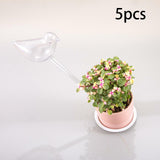 Maxbell 5x Bird Shaped Plant Watering Globes Planter Indoor Plants Automatic Waterer Clear