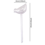Maxbell 5x Bird Shaped Plant Watering Globes Planter Indoor Plants Automatic Waterer Clear