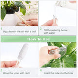 Maxbell 5x Bird Shaped Plant Watering Globes Planter Indoor Plants Automatic Waterer Clear