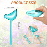 Maxbell 5x Bird Shaped Plant Watering Globes Planter Indoor Plants Automatic Waterer Blue
